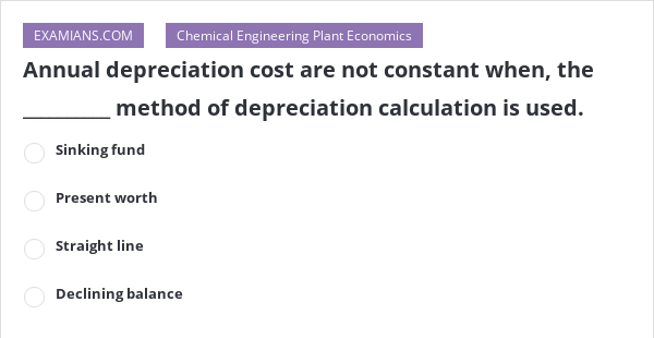 calculation of depreciation cost