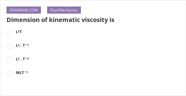 what is kinematic viscosity equation
