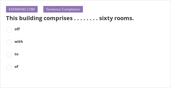 This Building Comprises . . . . . . . . Sixty Rooms. | EXAMIANS