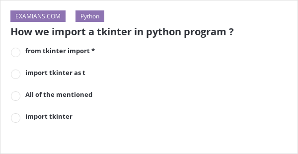 How To Import Tkinter In Python Idle