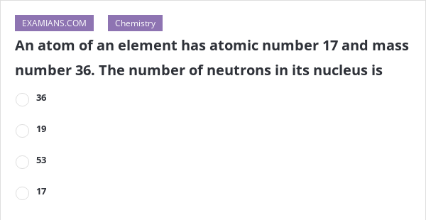 what element has atomic number 17