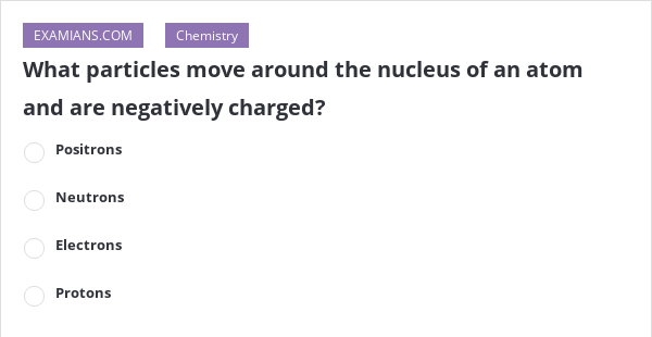 the nucleus of an atom contains positively charged particles.negatively charged particles