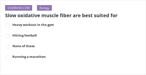 slow-oxidative-muscle-fiber-are-best-suited-for-examians