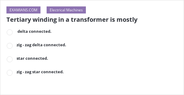 What Is Tertiary Winding In Transformer