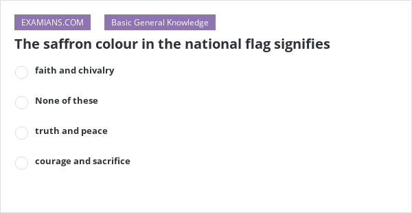 what is the meaning of saffron colour in indian national flag