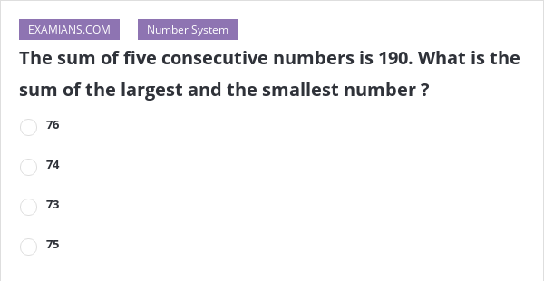 the-sum-of-five-consecutive-numbers-is-190-what-is-the-sum-of-the