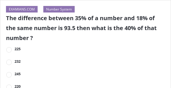 the-difference-between-35-of-a-number-and-18-of-the-same-number-is-93-5-then-what-is-the-40